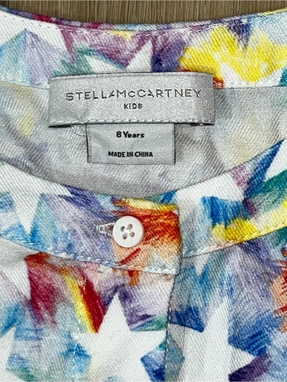 Stella McCartney Kid’s Rainbow Star Outline Dress Size 8
